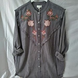 PLUS SIZE Lucky Brand Country style blouse